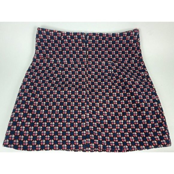 Louie Lucie Multicolor Back Zip Lined Knit Short Geometric Mini Skirt Size M - Picture 2 of 8